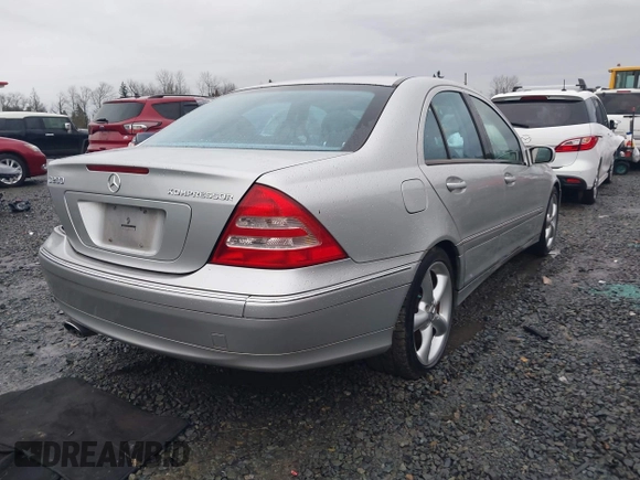 2004 Mercedes-Benz C 230 Kompressor with VIN WDBRF40J74F541277, listed as a IAAI auction lot 41480941 with 100,708 mi miles and . Bid and sale history available at DreamBid. Image 4.