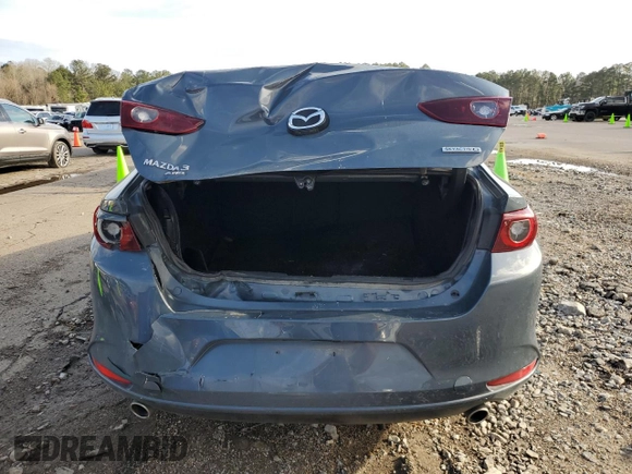 2024 Mazda 3 S Carbon Edition with VIN 3MZBPBCM7RM415645, listed as a Copart auction lot 45153125 with 25,541 mi miles and Salvage title. Bid and sale history available at DreamBid. Image 6.