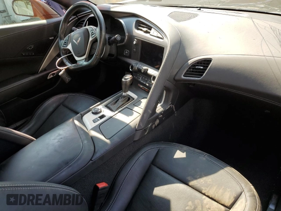 2015 Chevrolet Corvette Z06 3LZ with VIN 1G1YU2D61F5604792, listed as a Copart auction lot 69976954 with 16,658 mi miles and Salvage Title. Bid and sale history available at carsss.com. Image 8.