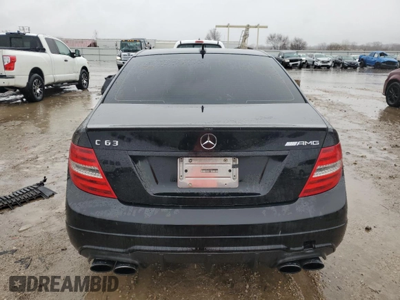2012 Mercedes-Benz C 63 AMG with VIN WDDGF7HBXCA652494, listed as a Copart auction lot 47429705 with 133,161 mi miles and Salvage Title. Bid and sale history available at carsss.com. Image 6.