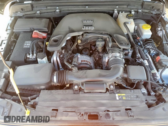 2020 Jeep Wrangler Unlimited Rubicon with VIN 1C4HJXFG5LW107933, listed as a Copart auction lot 62012515 with 60,115 mi miles and Salvage title. Bid and sale history available at DreamBid. Image 12.