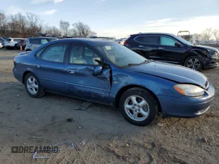 2002 Ford Taurus SES Standard with VIN 1FAHP55SX2A113222, listed as a Copart auction lot 47501135 with 79,793 mi miles and Salvage Title. Bid and sale history available at carsss.com. Image 4.