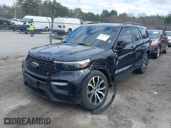 2020 Ford Explorer ST with VIN 1FM5K8GC1LGA74663, listed as a IAAI auction lot 41823709 with 43,007 mi miles and . Bid and sale history available at DreamBid. Image 2.