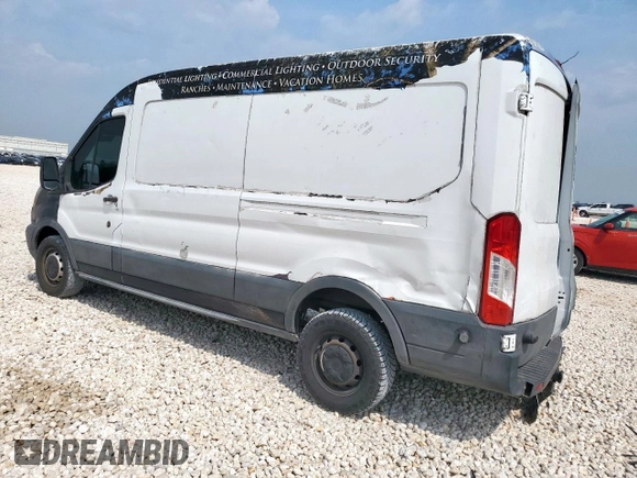 2015 Ford Transit Cargo with VIN 1FTNR2CG0FKA71695, listed as a Copart auction lot 57117985 with 149,901 mi miles and Salvage title. Bid and sale history available at DreamBid. Image 2.