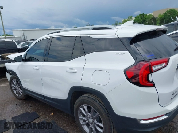 2023 GMC Terrain SLT with VIN 3GKALPEG4PL266410, listed as a IAAI auction lot 42130031 with 4,203 mi miles and . Bid and sale history available at DreamBid. Image 14.