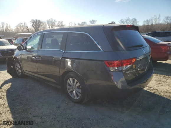 2015 Honda Odyssey EX-L with VIN 5FNRL5H63FB001190, listed as a Copart auction lot 46475055 with 211,253 mi miles and Salvage Title. Bid and sale history available at carsss.com. Image 2.