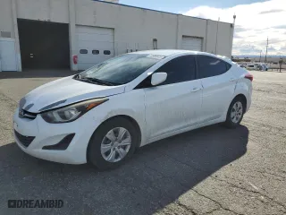 2016 Hyundai Elantra SE with VIN 5NPDH4AE4GH676749, listed as a Copart auction lot 48598855 with 0 mi miles and Salvage Title. Bid and sale history available at carsss.com. Image 1.