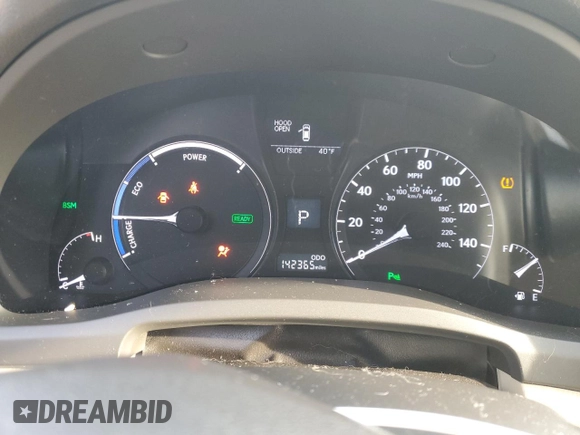 2013 Lexus RX 450h with VIN JTJBC1BA9D2450068, listed as a Copart auction lot 84311804 with 142,365 mi miles and Salvage Title. Bid and sale history available at DreamBid. Image 9.