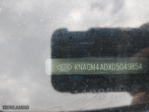 2013 Kia Optima Hybrid EX with VIN KNAGM4ADXD5049854, listed as a Copart auction lot 53319175 with 115,240 mi miles and Salvage Title. Bid and sale history available at carsss.com. Image 12.