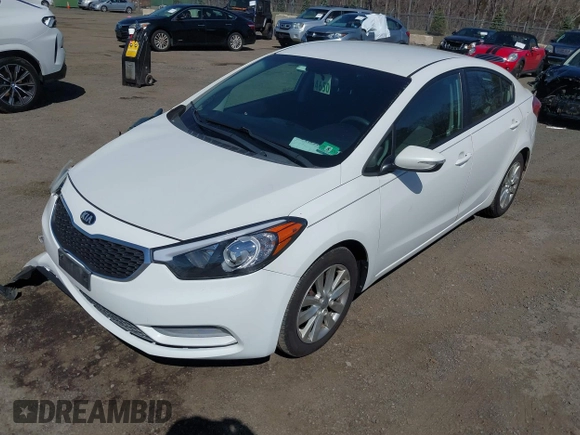 2015 Kia Forte LX with VIN KNAFX4A65F5298540, listed as a IAAI auction lot 41828286 with 163,501 mi miles. Bid and sale history available at carsss.com. Image 2.