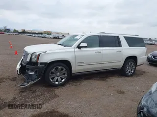2015 GMC Yukon XL Denali with VIN 1GKS2JKJ7FR641430, listed as a IAAI auction lot 42163969 with 129,085 mi miles. Bid and sale history available at carsss.com. Image 14.