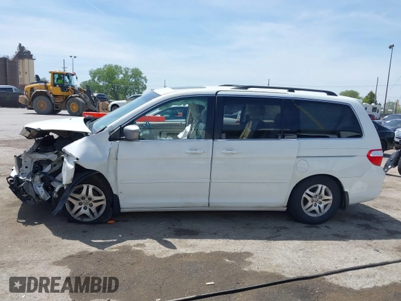 2007 Honda Odyssey EX-L with VIN 5FNRL38617B141003, listed as a IAAI auction lot 39232543 with 195,096 mi miles and . Bid and sale history available at DreamBid. Image 14.