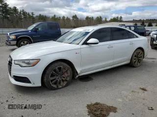 2014 Audi A6 Prestige with VIN WAUHGAFC9EN087703, listed as a Copart auction lot 53081765 with 128,351 mi miles and Salvage title. Bid and sale history available at DreamBid. Image 1.