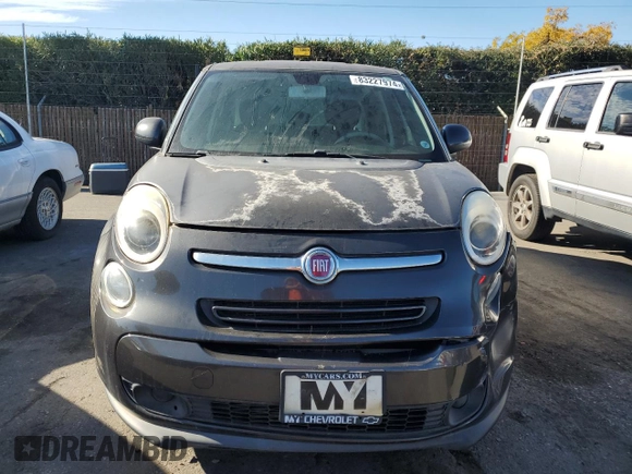 2014 FIAT 500L Easy with VIN ZFBCFABH7EZ024287, listed as a Copart auction lot 83227974 with 127,306 mi miles and Clean Title. Bid and sale history available at carsss.com. Image 5.