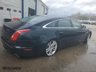 2011 Jaguar XJ with VIN SAJWA2GB2BLV01811, listed as a Copart auction lot 78380094 with 129,243 mi miles and Salvage Title. Bid and sale history available at carsss.com. Image 3.