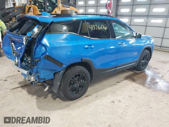 2024 GMC Terrain AT4 with VIN 3GKALYEGXRL264508, listed as a IAAI auction lot 41376126 with 8,045 mi miles and . Bid and sale history available at carsss.com. Image 4.