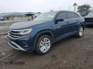 2021 Volkswagen Atlas SE z VIN 1V2JE2CA2MC241535, wystawiony jako Copart lot #44203225 z przebiegiem 33 995 mil mil oraz Szkoda całkowita • Salvage title. Historia ofert i sprzedaży dostępna na DreamBid. Obrazek 1.