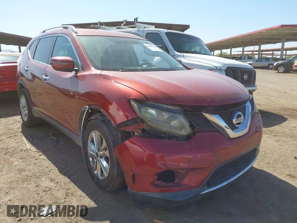 2016 Nissan Rogue SL with VIN 5N1AT2MT6GC899673, listed as a IAAI auction lot 42008141 with 164,669 mi miles and . Bid and sale history available at carsss.com. Image 1.