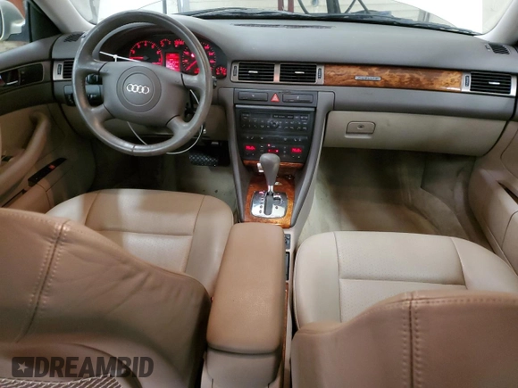 1999 Audi A6 with VIN WAUBA24B8XN100399, listed as a Copart auction lot 87908445 with 39,307 mi miles and Non Repairable. Bid and sale history available at carsss.com. Image 8.