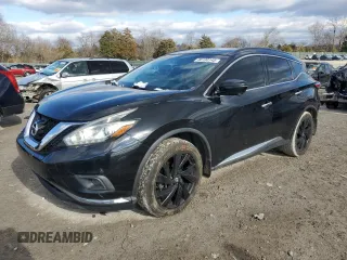 2017 Nissan Murano Platinum with VIN 5N1AZ2MG8HN150297, listed as a Copart auction lot 46130145 with 102,315 mi miles and Clean Title. Bid and sale history available at carsss.com. Image 1.