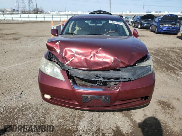 2007 Lexus ES 350 with VIN JTHBJ46G472005264, listed as a Copart auction lot 51128015 with 216,646 mi miles and Salvage Title. Bid and sale history available at carsss.com. Image 5.