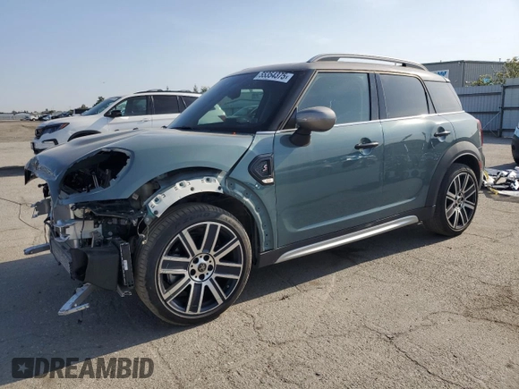 2022 MINI Countryman Cooper S with VIN WMZ53BR04N3N41652, listed as a Copart auction lot 55354375 with 20,821 mi miles and Salvage title. Bid and sale history available at DreamBid. Image 1.