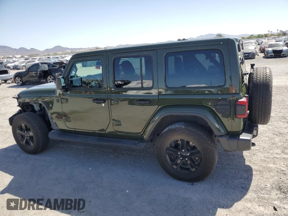 2021 Jeep Wrangler Unlimited Sahara Altitude с VIN 1C4HJXEN5MW865773, выставлен на аукционе Copart как лот 66431724 с пробегом 61 101 миль миль и Списание • Salvage title. История ставок и продаж доступна на DreamBid. Изображение 2.