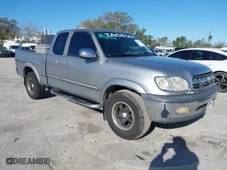 2002 Toyota Tundra SR5 with VIN 5TBRT34172S278633, listed as a IAAI auction lot 41736534 with 159,053 mi miles. Bid and sale history available at carsss.com. Image 1.