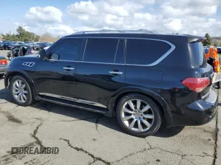 2011 Infiniti QX56 7-passenger with VIN JN8AZ2NE7B9005600, listed as a Copart auction lot 50741225 with 202,960 mi miles and Salvage Title. Bid and sale history available at carsss.com. Image 2.