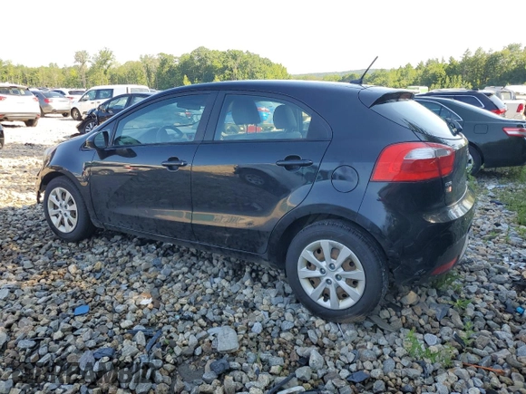 2014 Kia Rio LX with VIN KNADM5A35E6406188, listed as a Copart auction lot 60155034 with 119,789 mi miles and Salvage Title. Bid and sale history available at carsss.com. Image 2.