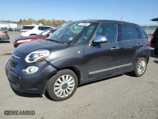 2015 FIAT 500L Lounge with VIN ZFBCFACH1FZ034734, listed as a Copart auction lot 76789884 with 43,415 mi miles and Salvage Title. Bid and sale history available at carsss.com. Image 1.