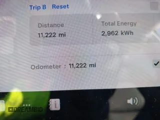 2022 Tesla Model Y Long Range with VIN 7SAYGDEE1NF402745, listed as a IAAI auction lot 41493850 with 11,222 mi miles and . Bid and sale history available at DreamBid. Image 15.