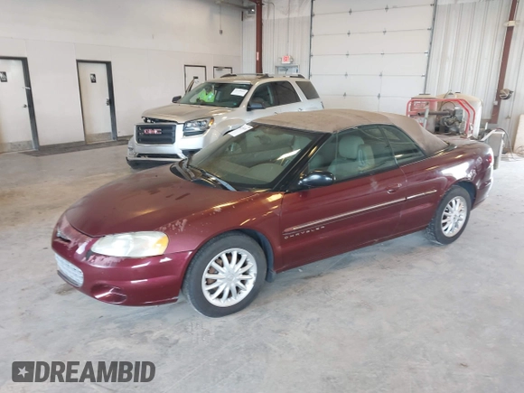 2001 Chrysler Sebring LXi with VIN 1C3EL55U11N688007, listed as a IAAI auction lot 42199391 with 182,746 mi miles and . Bid and sale history available at DreamBid. Image 2.