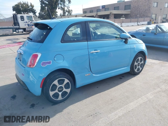 2017 FIAT 500e with VIN 3C3CFFGE9HT600549, listed as a IAAI auction lot 41616359 with 41,880 mi miles. Bid and sale history available at carsss.com. Image 4.