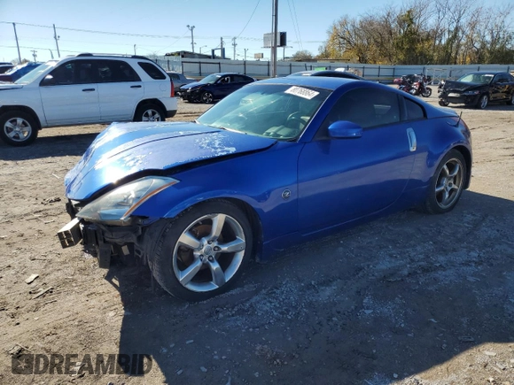 2005 Nissan 350Z Touring with VIN JN1AZ34D35M606128, listed as a Copart auction lot 80768864 with 108,891 mi miles and Salvage Title. Bid and sale history available at DreamBid. Image 1.