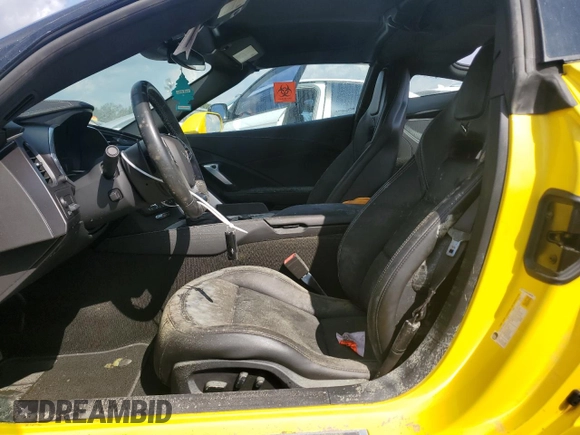 2018 Chevrolet Corvette Z06 2LZ with VIN 1G1YS2D67J5600180, listed as a Copart auction lot 74374494 with 0 mi miles and Salvage Title. Bid and sale history available at carsss.com. Image 7.