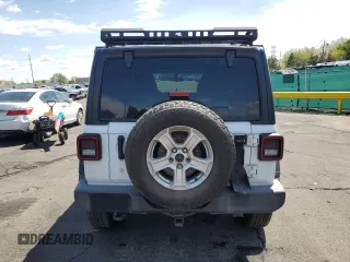 2018 Jeep Wrangler Unlimited Sport S with VIN 1C4HJXDN9JW279137, listed as a Copart auction lot 55357535 with 72,104 mi miles and Salvage title. Bid and sale history available at DreamBid. Image 6.