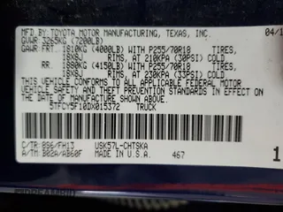 2013 Toyota Tundra 4WD Truck with VIN 5TFCY5F10DX015372, listed as a Copart auction lot 48805135 with 140,340 mi miles and Salvage Title. Bid and sale history available at carsss.com. Image 12.
