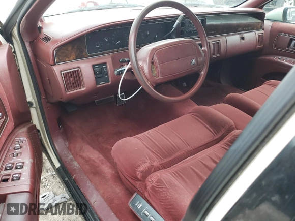 1992 Buick Roadmaster Ltd with VIN 1G4BT5371NR415025, listed as a Copart auction lot 48989145 with 54,138 mi miles and Salvage Title. Bid and sale history available at DreamBid. Image 8.