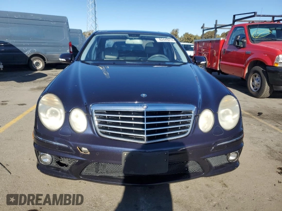 2007 Mercedes-Benz E 63 AMG with VIN WDBUF77X67B008192, listed as a Copart auction lot 82449274 with 125,126 mi miles and Salvage Title. Bid and sale history available at carsss.com. Image 5.