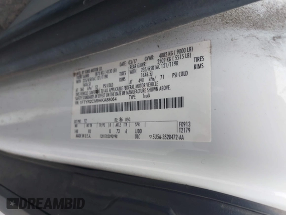 2017 Ford Transit с VIN 1FTYR2CM9HKA88064, выставлен на аукционе IAAI как лот 42194542 с пробегом 103 225 миль миль и . История ставок и продаж доступна на DreamBid. Изображение 9.