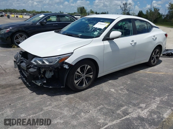 2022 Nissan Sentra SV z VIN 3N1AB8CV7NY287969, wystawiony jako IAAI lot #42501611 z przebiegiem 55 975 mil mil oraz . Historia ofert i sprzedaży dostępna na DreamBid. Obrazek 18.