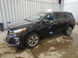 2019 Kia Sorento SX Limited z VIN 5XYPKDA51KG500451, wystawiony jako Copart lot #61196805 z przebiegiem 54 376 mil mil oraz Szkoda całkowita • Salvage title. Historia ofert i sprzedaży dostępna na DreamBid. Obrazek 1.