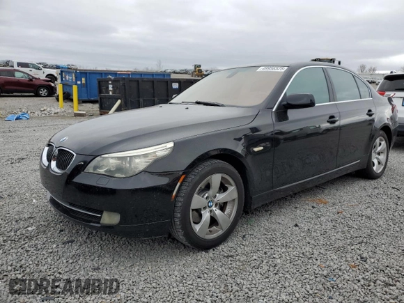 2008 BMW 5 Series 528i with VIN WBANU53588CT03677, listed as a Copart auction lot 49956525 with 183,194 mi miles and Salvage Title. Bid and sale history available at carsss.com. Image 1.