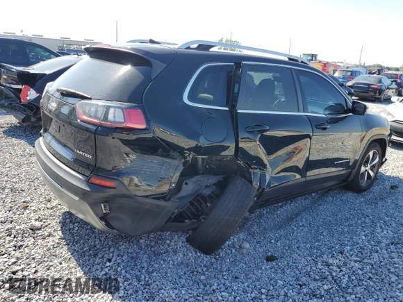 2019 Jeep Cherokee Limited with VIN 1C4PJLDB2KD340920, listed as a Copart auction lot 53554965 with 70,384 mi miles and Non Repairable. Bid and sale history available at DreamBid. Image 3.
