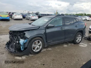 2018 GMC Terrain SLE z VIN 3GKALTEV7JL176652, wystawiony jako Copart lot #56827525 z przebiegiem 139 026 mil mil oraz Szkoda całkowita • Salvage title. Historia ofert i sprzedaży dostępna na DreamBid. Obrazek 1.