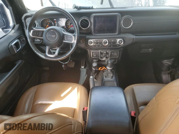 2020 Jeep Gladiator Overland z VIN 1C6HJTFG4LL137667, wystawiony jako Copart lot #49980295 z przebiegiem 49 016 mil mil oraz Szkoda całkowita • Salvage title. Historia ofert i sprzedaży dostępna na DreamBid. Obrazek 8.
