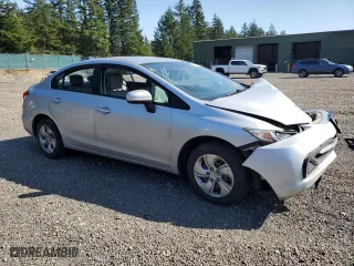2015 Honda Civic Sedan LX with VIN 19XFB2F52FE275551, listed as a Copart auction lot 53150535 with 113,041 mi miles and Salvage Title. Bid and sale history available at carsss.com. Image 4.