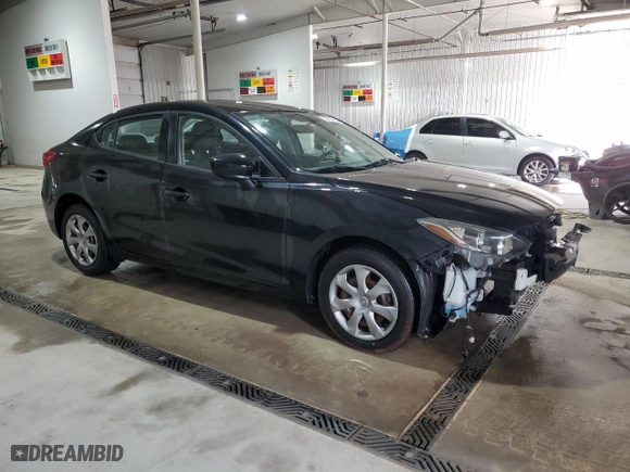 2014 Mazda Mazda3 i Sport with VIN JM1BM1U73E1121634, listed as a Copart auction lot 52763105 with 90,978 mi miles and Salvage Title. Bid and sale history available at carsss.com. Image 4.