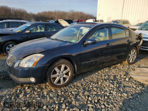 2005 Nissan Maxima 3.5 SE with VIN 1N4BA41E35C853740, listed as a Copart auction lot 41699305 with 104,756 mi miles and Salvage Title. Bid and sale history available at carsss.com. Image 1.